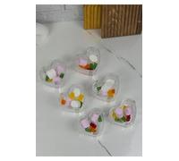 Lot de 6 coupelles pour trempettes - Verre ou bambou - Mini bols pour ketchup, mayonnaise, sauces, trempettes, confitures, miel, beurre, collations, noix, entrées et desserts - Petites coupelles de