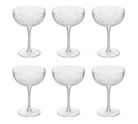 Secret de Gourmet - Lot de 6 Coupes à Champagne Design "Victoria" 28cl Transparent Transparent G