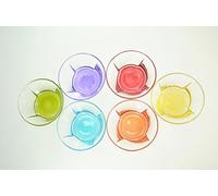 LOT DE 6 COUPES GLACE TRUVA COULEURS ASSORTIES