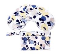 Lot de 6 coussinets d'allaitement réutilisables en bambou super absorbants avec sac de rangement portable