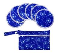 Lot de 6 coussinets d'allaitement réutilisables en bambou super absorbants avec sac de rangement portable