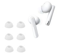Lot de 6 coussinets de rechange en silicone pour Oppo Enco Free2, Enco Free 2i, Enco X, blancs