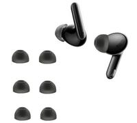 Lot de 6 coussinets de rechange en silicone pour Oppo Enco Free2, Enco Free 2i, Enco X, noirs
