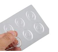 Lot de 6 coussinets en gel de silicone transparent pour callosités, coussinets de protection contre les oignons, les talons et les chaussures
