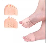 Lot de 6 coussinets métatarsiens - En silicone - Pour le talon - Pour métatarsalgie - Neurome de Morton - Atrophie - Soulage les douleurs