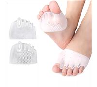 Lot de 6 coussinets métatarsiens - En silicone - Pour le talon - Pour métatarsalgie - Neurome de Morton - Atrophie - Soulage les douleurs