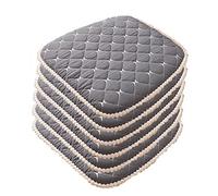 Lot de 6 coussins de chaise antidérapants pour chaises de salle à manger, cuisine en forme de U avec attaches, motif écossais 45,7 x 45,7 cm, parfaits pour le confort et le style
