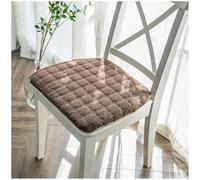 Lot de 6 coussins de chaise en mousse à mémoire de forme en U marron - Coussins antidérapants en tissu respirant pour chaises de salle à manger et de cuisine, assise confortable pour la maison et le