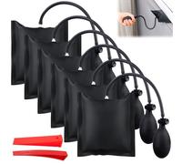Lot de 6 coussins de montage professionnels - Cric à coussin d'air avec outil de positionnement rapide et clip de support - Pour montage sur fenêtre, voiture, SUV, camion et camping-car