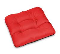 Lot de 6 coussins pour chaise, banc de jardin et canapé - 45x45 cm - Rouge