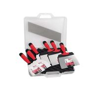 LOT DE 6 COUTEAUX A ENDUIRE INOX (10 A 24CM) + MALLETTE