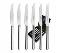 Lot de 6 couteaux à steak de la série Ventura 6108 de Picard & Wielpütz dans une boîte cadeau noire avec fermeture magnétique