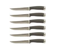 LOT DE 6 COUTEAUX À STEAK EN ACIER INOXYDABLE