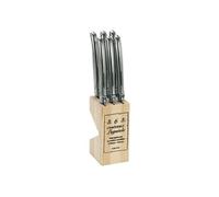 Lot de 6 couteaux à steak laguiole inox Jean Dubost 16572 inox G