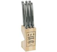 Lot de 6 couteaux à steak laguiole inox Jean Dubost 16572 inox G