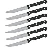 Nirosta Lot de 6 couteaux à steak 9921150 – Acier inoxydable Noir 21 cm
