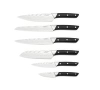 Lot de 6 couteaux de cuisine en inox noir D Björn