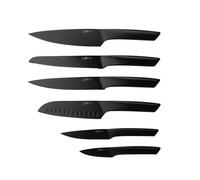 Lot de 6 couteaux de cuisine en inox noir D Björn