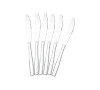 Lot de 6 Couteaux de Table 23cm en Acier Inoxydable Haute Résistance Cheffinger Argent Argent