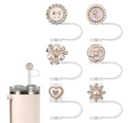 Lot de 6 couvercles de paille nacrée pour Stanley Yeti de 76/1,2 l, capuchons de paille scintillants réutilisables pour gobelet, couvercles de paille pour gobelet Stanley Yeti Simple Modern Cup