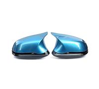 Lot de 6 couvercles de rétroviseurs latéraux de rechange Compatible Pour F32 F33 F36 E84 F87 Série 4 X1 M2 I3 F80 ABS Long Beach Blue Shell(With Camera Hole)