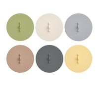 Lot de 6 Couvercles de Tasse en Silicone,Couvercles de Tasses Anti-poussière Réutilisables pour Tasses en Verre,Tasses a Bière,Tasses a Thé,Tasses a Café (Diamètre Inférieur a 9 cm)