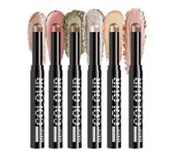 Lot de 6 crayons de maquillage pour les yeux | Crayon de maquillage mat longue durée avec effet primaire pour un look quotidien audacieux