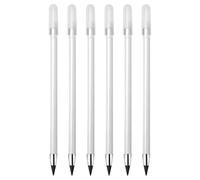 Lot de 6 crayons éternels pour écrire effaçables sans encre avec stylo à croquis longue durée, outil pour dessiner sans encre, papeterie drôle portable | Mat