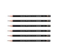 Lot de 6 Crayons Graphite Haute Qualité MONO 100 9H