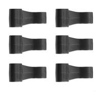 Lot de 6 crochets à crampons en PVC pour bateau gonflable, bâche de tente pour caravane - Clips de toit - Ancre élastique