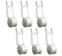 Lot de 6 crochets à rouleaux en fer et nylon résistants pour une croissance et une stabilité optimales des plantes 60 cm