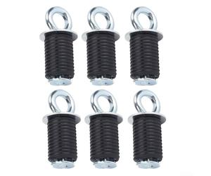 Lot de 6 crochets d'ancrage Lock and Ride en métal robuste pour Polaris RZR1000 UTV ATV tout-terrain Quad pour accessoires de vélo