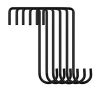 Lot de 6 crochets de clôture, crochets robustes en acier inoxydable pour suspendre les plantes, les mangeoires à oiseaux, les lanternes, les clôtures