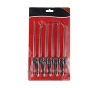 Lot de 6 crochets de crochetage de voiture extra longs en O pour retirer les anneaux et les joints avec tige en acier trempé pour démontage automatique pour la plupart des modèles de voitures pour