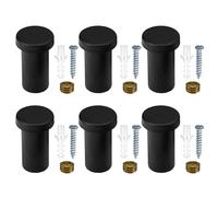 Lot de 6 crochets de fixation noirs fonctionnels pour sac et chapeau - Convient pour différentes scènes