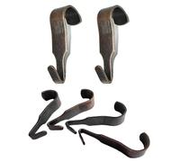 Lot de 6 crochets de rail étroits en bronze pour cadre photo - Crochets robustes pour suspendre une galerie ou un miroir