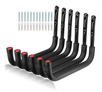 Lot de 6 crochets de rangement pour kayak, support mural de 39,5 cm, support de rangement robuste pour planche à neige pouvant supporter jusqu'à 25 kg (26,5 cm x 39,5 cm)