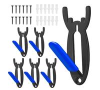 Lot de 6 crochets de suspension en forme de tête de mort - Support mural pour trophées