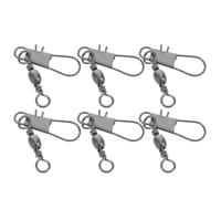 Lot de 6 Crochets en Fer Argentés pour Roulement D'essieu de Cerf-Volant, Installation Facile et Portable, Accessoires Indispensables pour Moulinets de Cerf-Volant