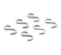 Lacor Crochet pour tringle murale inox – Lot de 6