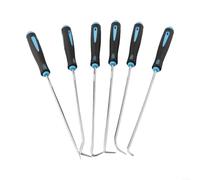 Lot de 6 crochets et outils de crochetage de voiture pour enlever les joints d'huile et les tiges en acier et poignées confortables