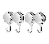 Lot de 6 crochets muraux puissants à ventouse pour cuisine, salle de bain et porte - Crochets utilitaires polyvalents pour peignoirs, serviettes, décorations de vacances et plus encore