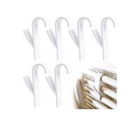 Lot de 6 crochets pour serviette en plastique blanc Hobby Tech