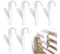 Lot de 6 crochets pour serviette en plastique blanc Hobby Tech