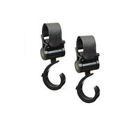 Monsieur Bébé - Lot De 6 Crochets Rotatifs Universels Pour Poussette - Baroud - Noir Noir