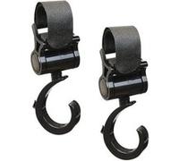 Monsieur Bébé - Lot De 6 Crochets Rotatifs Universels Pour Poussette - Baroud - Noir Noir