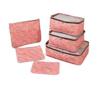 Lot de 6 cubes d'emballage multi-usages avec sac à chaussures, sac de toilette pour trier facilement les bagages