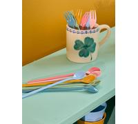 Lot de 6 cuillères à latte en mélamine ALL YOU NEED IS LOVE AND... COLORS rice multicolore TU