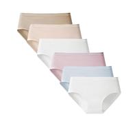 Lot de 6 Culotte sans Couture Femme Invisible Ventre Plat Slip Grande Taille Coton Culottes Comfort sous-Vêtements Gainante Doux Sexy Chic String Haute Taille Slips