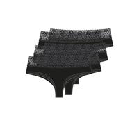 Lot de 6 culottes brésiliennes DUO Lace Pompadour 38-46 En quatre couleurs